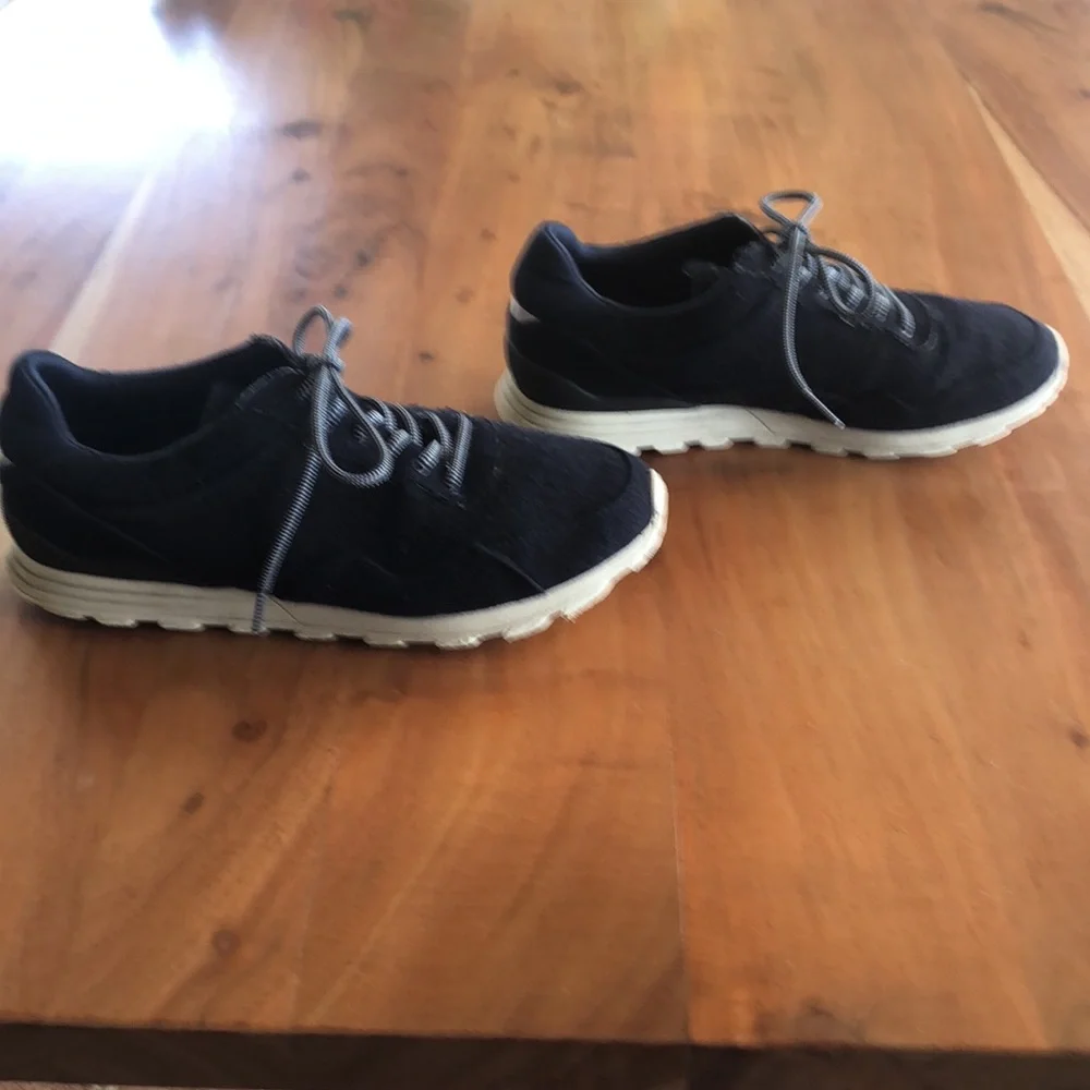 Clae Hoffman‎ Mens Navy Wool Sneakers Sz 9 - EUC